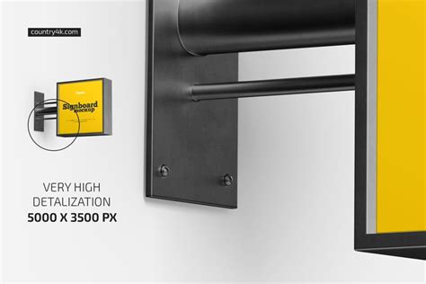 Download Square Signboard Mockup Set - Counrty4k
