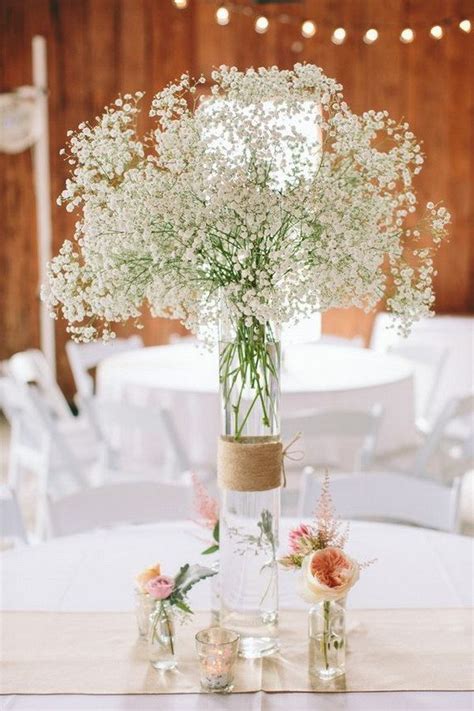 20 Budget-friendly Baby’s Breath Wedding Centerpieces - HMP