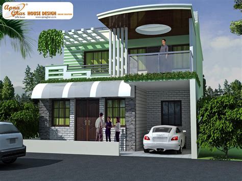 Duplex House Elevation Designs Home Plans Blueprints 80563