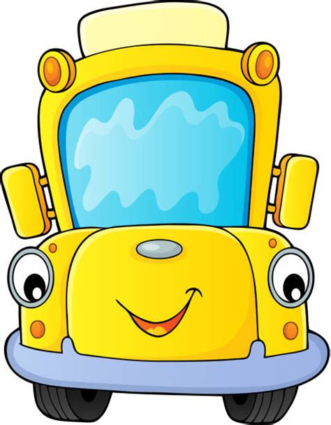School Bus Bus Clip Art Front View Illustrations Royalty Free Vector