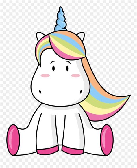 Einhorn Clipart / Regenbogen Einhorn Clipart - Muffinaufleger Einhorn
