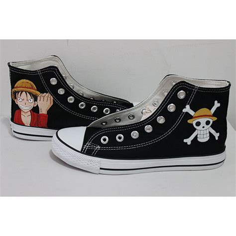 It was this revelation that brought about the grand age of pirates, men who dreamed of finding one piece (which promises an unlimited amount of riches and fame), and quite possibly the most coveted of titles for the. one piece anime shoes custom one piece anime Luffy shoes ...