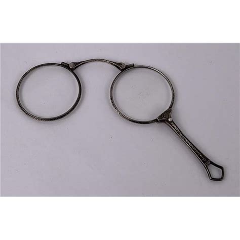 Victorian Sterling Silver Lorgnette Opera Glasses