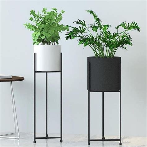 Tall Classy Plant Stand And Pot Plant Stand Modern Plant Stand Tall
