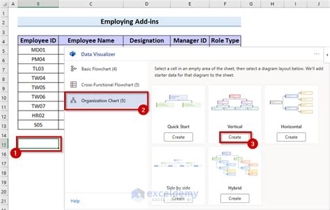 How To Make Hierarchy Chart In Excel 3 Easy Ways Exceldemy