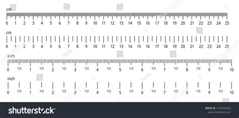 Actual Size Ruler Inches Vertical Printable Download Printable