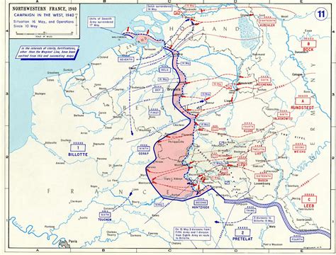 Irreversibly weakened, economically, militarily and st. Map of Northwestern France (May 1940)