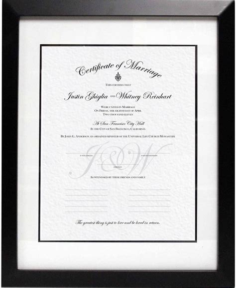 Wedding Certificate Traditional Wedding Document Marriage Wedding
