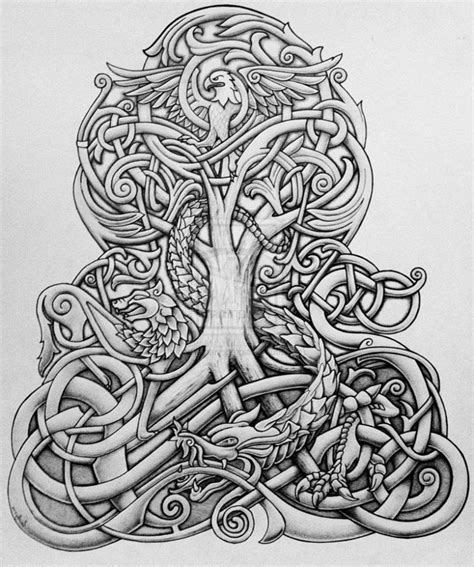 Viking Tree Of Life Tattoo Designs