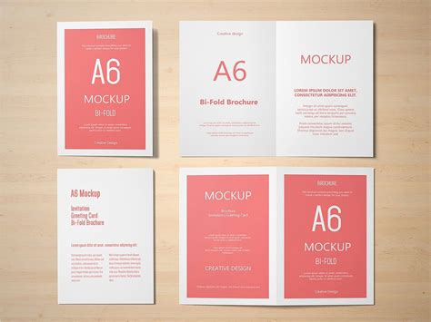 Download A6 Portrait Greeting Card Mockup | Invitation mockup, Greeting cards, Greetings