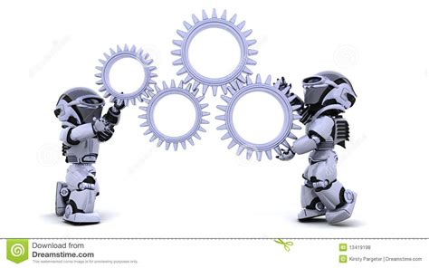 Robot With Gear Mechanism Clipart Panda Free Clipart Images