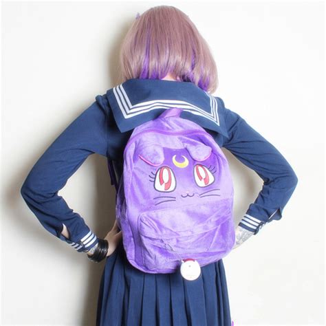 Sailor Moon Luna Fluffy Plush Backpack Yv8016 Youvimi