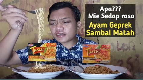 Review Mie Sedaap Tasty Rasa Ayam Geprek Sambal Matah🔥 Youtube