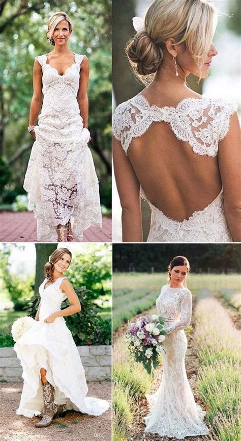 Westcorler wedding dresses lace boho vestido de noiva. 25 Best Outdoor Rustic Chic Country Wedding Ideas ...