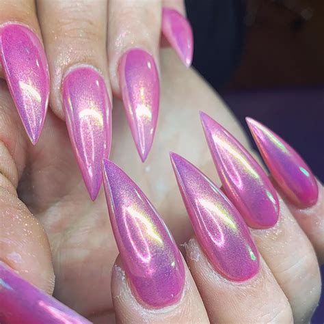 Updated 40 Fantastic Pink Chrome Nails August 2020