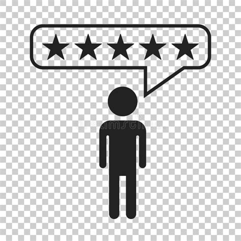 Customer Reviews Rating User Feedback Concept Vector Icon Fla Stock