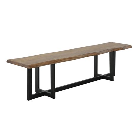 Coast2coast Home Brownstone Trace 77203 Industrial Wood Dining Bench