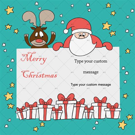 Four free holiday border templates. Christmas Gift Certificate Sky Blue Themed - GCT