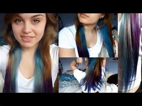 How To Dye Your Hair Tips Underneath Youtube