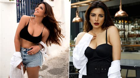 shama sikander bold photos ब्लैक हॉट स्पोर्ट्स ब्रा में शमा सिकंदर का दिखा बोल्ड अवतार