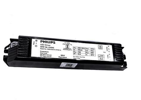 Philips Led Transformer 25 To 60 Watts 5a 12vdc For Profile Light Strip