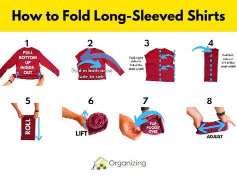 How To Fold Long Sleeved Shirts Fast And Small Video Pictures