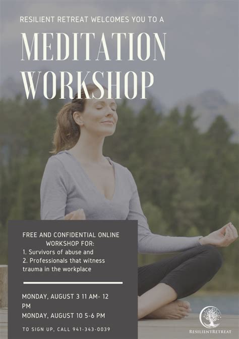 Meditation Workshop Resilient Retreat