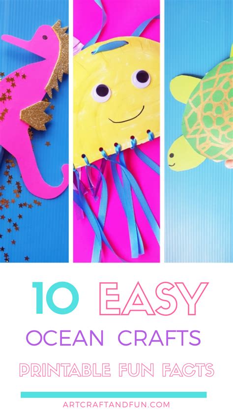 10 Easy Ocean Crafts For Preschool With Printable Fun Facts Ocean
