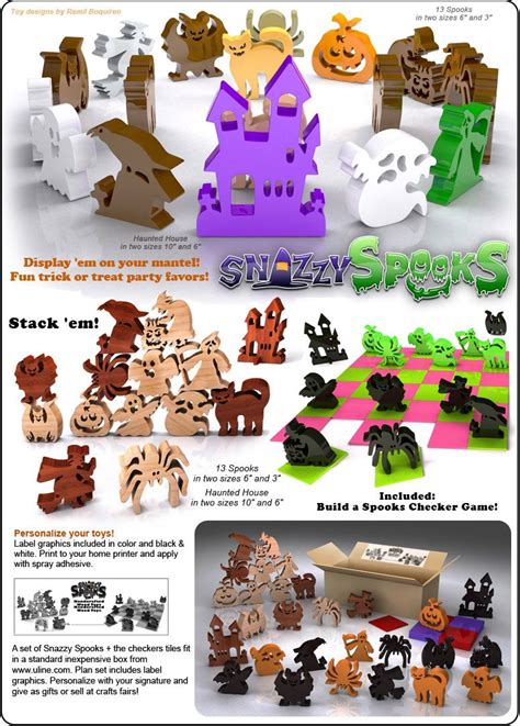 Who doesn't like a good puzzle? Halloween Snazzy Scroll Saw Spooks Wood Toy Plans (PDF ...