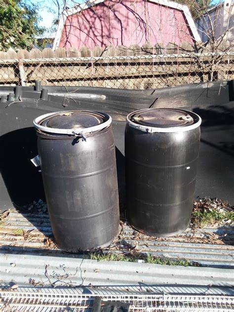 55 Gallon Plastic Drums With Removable Lids For Sale In Riverside Ca