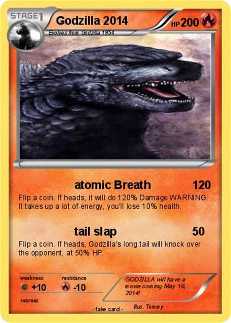 Check spelling or type a new query. Pokémon Godzilla 2014 9 9 - atomic Breath - My Pokemon Card