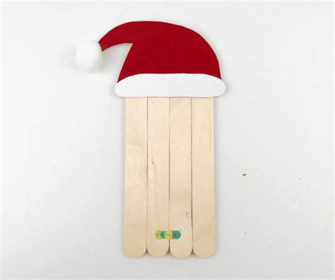Craft Stick Santa Craft For Kids With Template Kidpillar