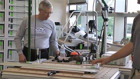 Invented and perfected by festool: Festool parallel guide and LR32 guide rail used as a jig ...