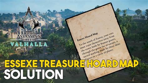 Assassins Creed Valhalla Essexe Treasure Hoard Map Solution Youtube