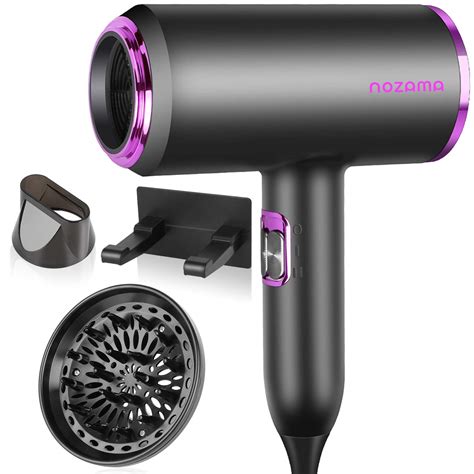 Ionic Hair Dryer Nozama 1800w Professional Hair Blow Dryers With 3 Heat Settings 2 Speed 3