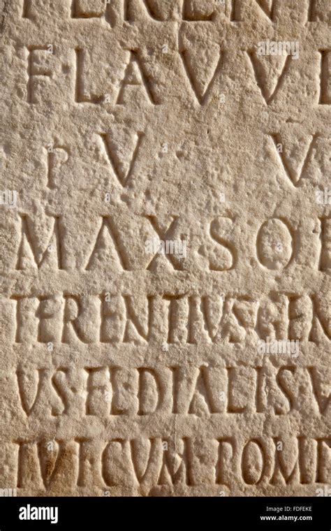 Ancient Roman Stone Tablet Latin Hi Res Stock Photography And Images