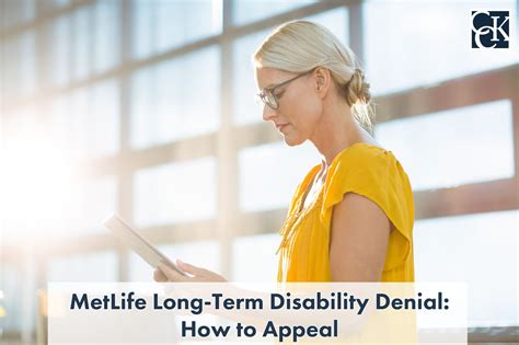 Metlife Long Term Disability Denial How To Appeal Cck Law