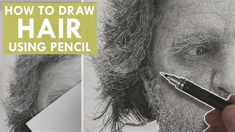 How To Draw Hair Realistic Pencil Drawing Tutorial