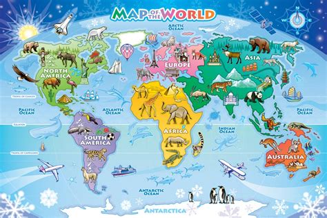 Map Of The World Floor Puzzle Outset Media Games