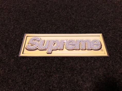 Supreme Bling Logo Sticker Box Grailed