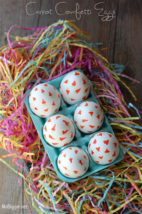 Carrot Confetti Easter Eggs