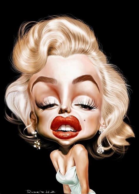 Marilyn Monroe By Maxi Rodr Guez Caricatures De C L Brit S Dessin