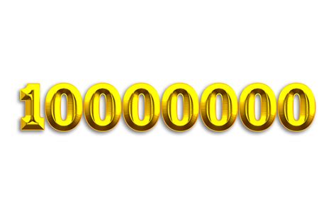 10000000 Assinantes Celebração Cumprimento Número Com Ouro Projeto