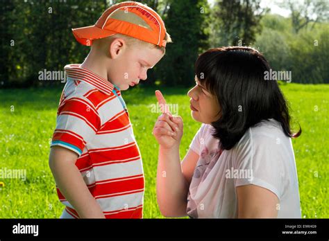 Mother Scolding Her Son High Resolution Stock Photography And Images