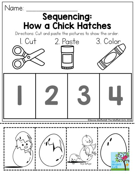 Sequencing Worksheets Kindergarten Cut And Paste