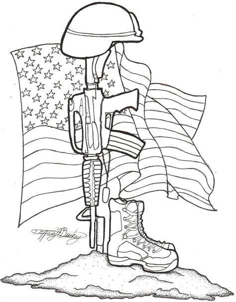 Soldier Memorial Drawing