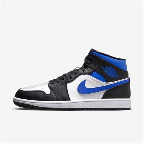 Air Jordan 1 Mid Whiteblackracer Blue 554724 140 More Sneakers