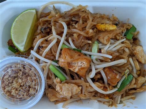 The pad thai was not what i expected. Pad Thai from Miss Siam Food Truck