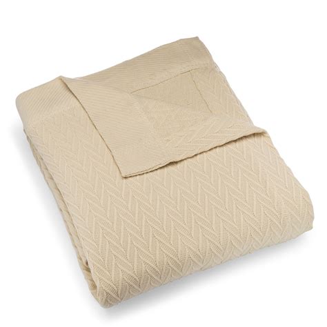 Registry 100 Cotton Jacquard Thermal Blanket Twin Linen Cotton