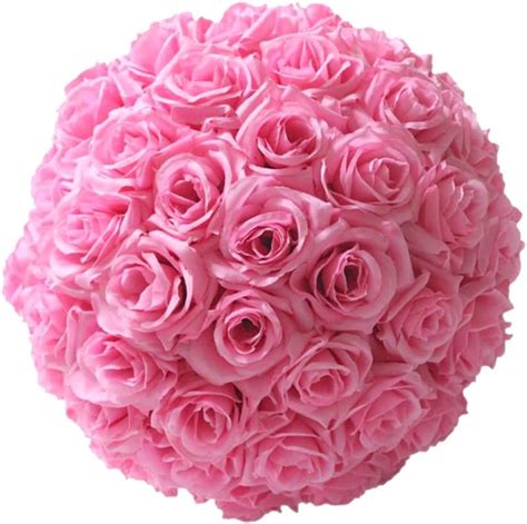 Foreate 10 Inch Artificial Flower Balls Kissing Flower